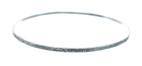 Southwest Genuine Sterling Silver Bangle Bracelet AX129483